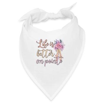 Balletttänzerin Ballerina Balletttanz Ballerina - Bandana - Weiß - Vorne