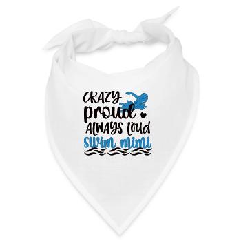 Stolze Schwimm-Mimi Schwimmer Mimi Oma Geschenk - Bandana - Weiß - Vorne