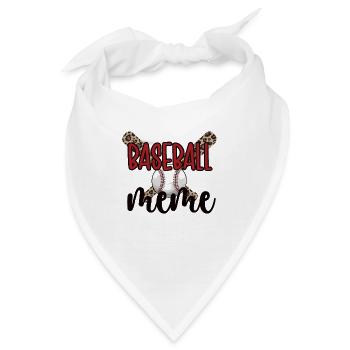 Meme Oma Eines Baseballspieler Baseball Meme - Bandana - Weiß - Vorne
