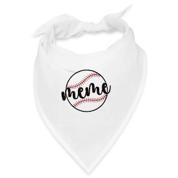 Meme Oma Eines Baseballspieler Baseball Meme - Bandana - Weiß - Vorne
