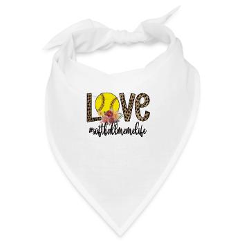 Meme Oma Eines Softballspieler Softball Meme - Bandana - Weiß - Vorne
