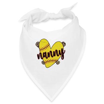 Nanny Oma Eines Softballspieler Softball Nanny - Bandana - Weiß - Vorne