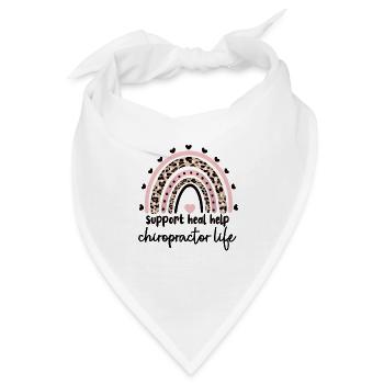 Chiropraktiker Chiropraktik Bester Chiropraktiker - Bandana - Weiß - Vorne