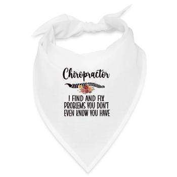 Chiropraktiker Chiropraktik Bester Chiropraktiker - Bandana - Weiß - Vorne