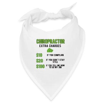 Chiropraktiker Chiropraktik Bester Chiropraktiker - Bandana - Weiß - Vorne