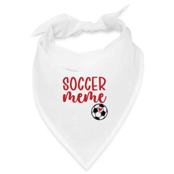Proud Soccer Meme Grandma Of Soccer Player Meme - Bandana - Weiß - Vorne