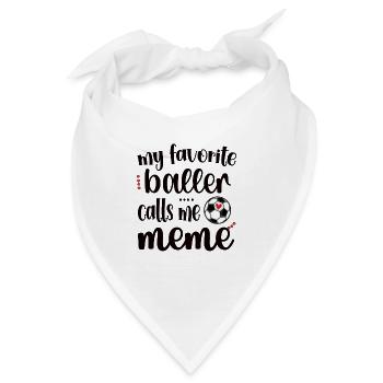 Proud Soccer Meme Grandma Of Soccer Player Meme - Bandana - Weiß - Vorne