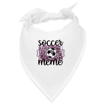 Proud Soccer Meme Grandma Of Soccer Player Meme - Bandana - Weiß - Vorne