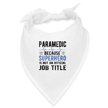 Notfallsanitäter Paramedic Rettungskraft Sanitäter - Bandana - Weiß - Vorne