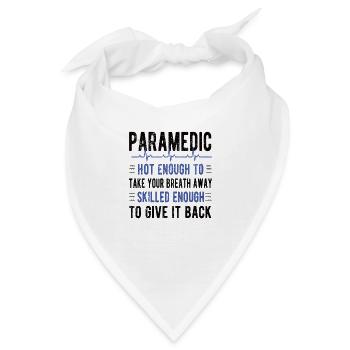 Notfallsanitäter Paramedic Rettungskraft Sanitäter - Bandana - Weiß - Vorne