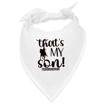 Stolze Rodeo Mama Rodeo-Reiter Mutter Geschenk - Bandana - Weiß - Vorne