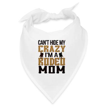 Beste Rodeo Mama Rodeo-Reiter Mutter Geschenk - Bandana - Weiß - Vorne
