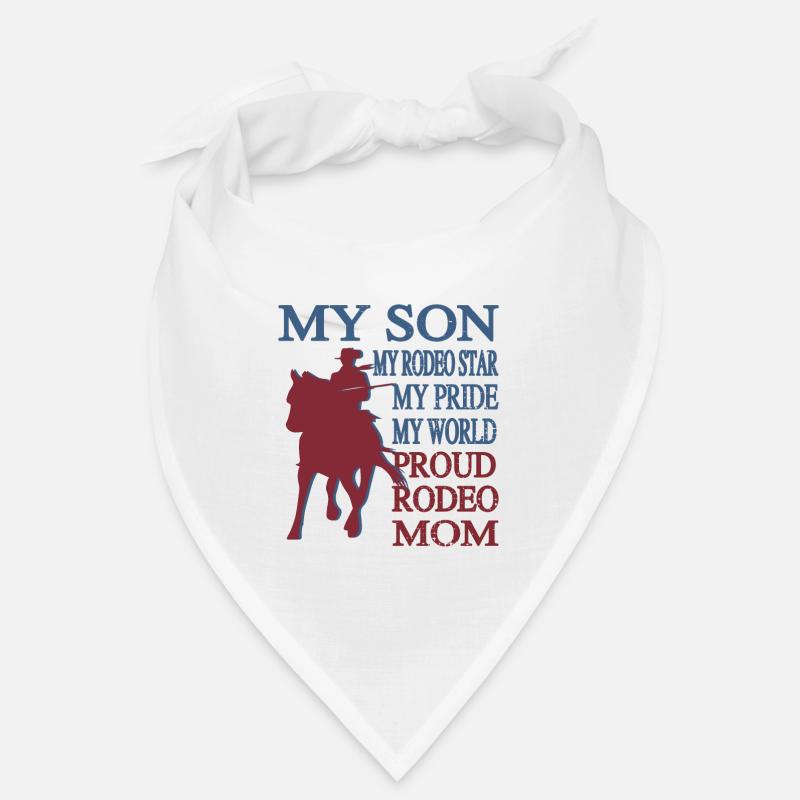 Maman de rodéo fier cadeau de maman de cavalier de rodéo Bandana