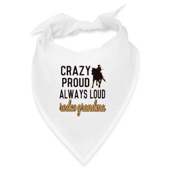 Stolze Rodeo Oma Rodeo-Reiter Großmutter Geschenk - Bandana - Weiß - Vorne