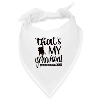 Stolze Rodeo Oma Rodeo-Reiter Großmutter Geschenk - Bandana - Weiß - Vorne
