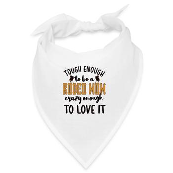 Rodeo Mama Beste Rodeo-Reiter Mutter Geschenk - Bandana - Weiß - Vorne