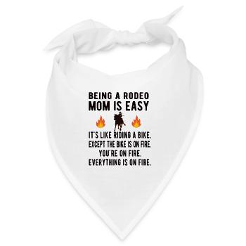 Beste Rodeo Mama Rodeo-Reiter Mutter Geschenk - Bandana - Weiß - Vorne