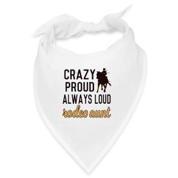 Stolze Rodeo Tante Rodeo-Reiter Tante Geschenk - Bandana - Weiß - Vorne