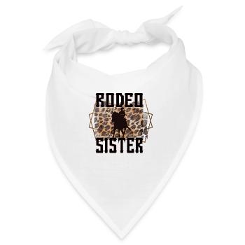 Beste Rodeo Schwester Von Rodeo-Reiter Schwester - Bandana - Weiß - Vorne