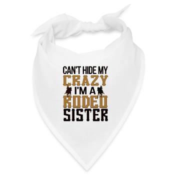 Stolze Rodeo Schwester Von Rodeo-Reiter Schwester - Bandana - Weiß - Vorne