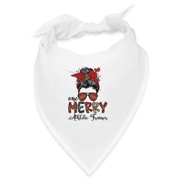 Certified Athletic Trainer Christmas AT Xmas Gifts - Bandana - Weiß - Vorne