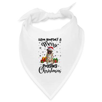 Pug Christmas Gifts Pug Xmas Party Pug Lover - Bandana - Weiß - Vorne