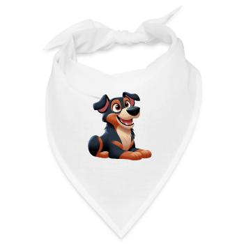 Beauceron 7 - Bandana - Weiß - Vorne