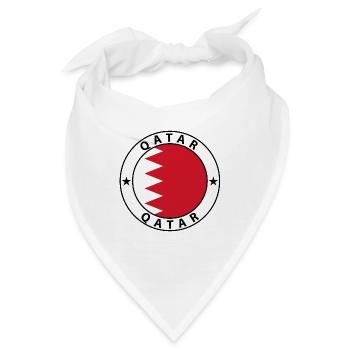 Qatar - Bandana - Weiß - Vorne