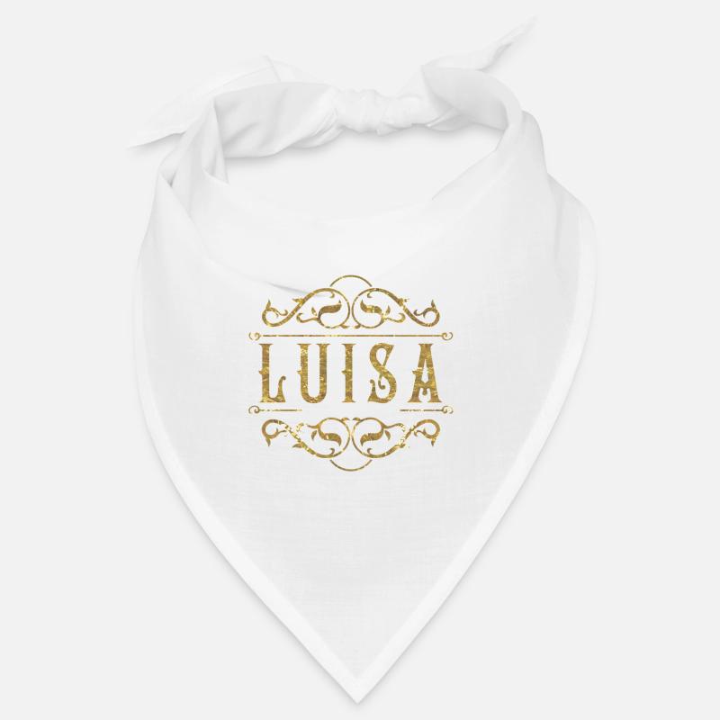Luisa gold - Bandana - Weiß