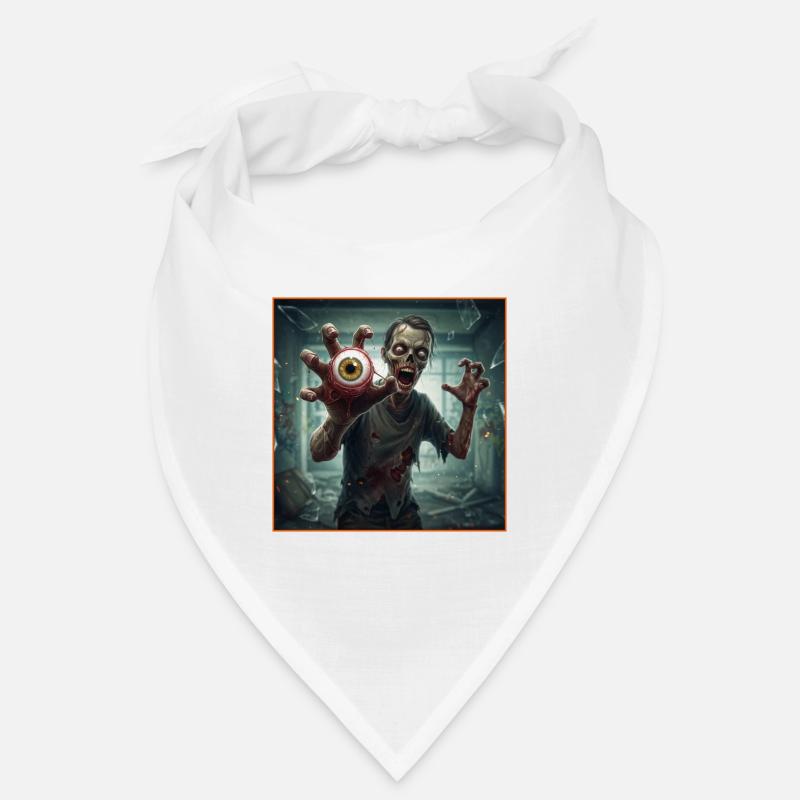 Zombie effrayant avec une main oculaire Bandana