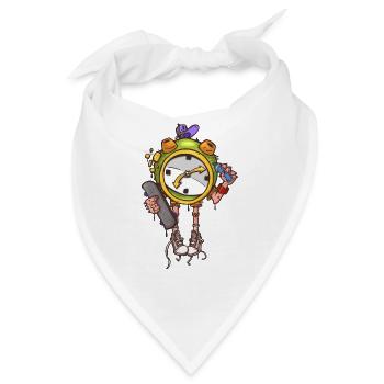Skater Wecker - Bandana - Weiß - Vorne
