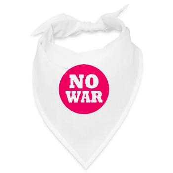 No war - Bandana - Weiß - Vorne