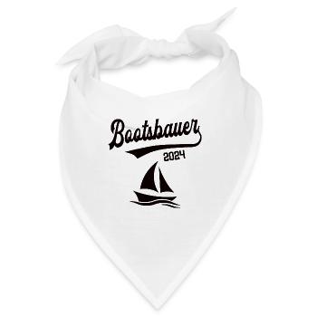 Bootsbauer 2024 Beruf Bootsbau Meister Schiffbau - Bandana - Weiß - Vorne
