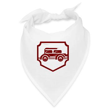 Auto - Oldtimer - Nostalgisch Fahrzeuge - Bandana - Weiß - Vorne