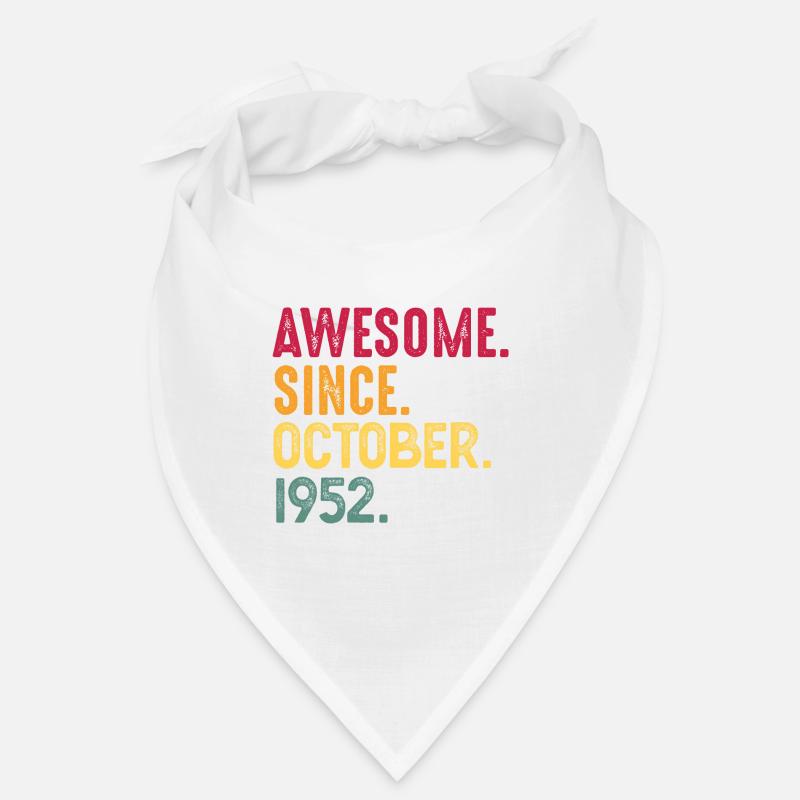 October 1952 - 70th birthday gift. Legend. Bandana