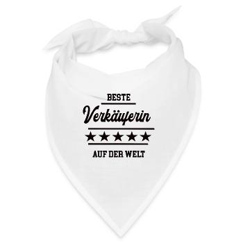 Beste Verkäuferin Kollegin Chefin Einzelhandel - Bandana - Weiß - Vorne