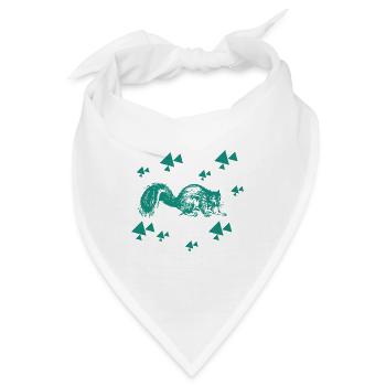 Eichhörnchen - Nagetier - Bandana - Weiß - Vorne