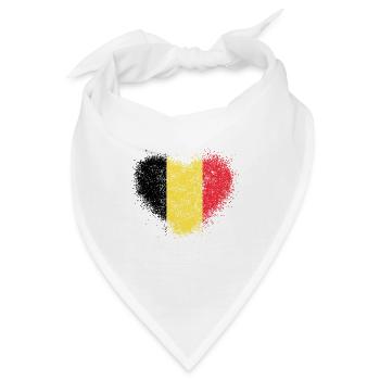 Belgien - Bandana - Weiß - Vorne