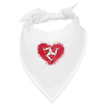 Isle Of Man - Bandana - Weiß - Vorne