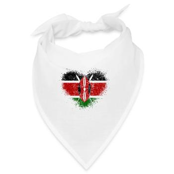 Kenia - Bandana - Weiß - Vorne