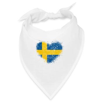 Schweden - Bandana - Weiß - Vorne