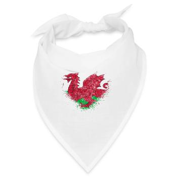 Wales - Bandana - Weiß - Vorne