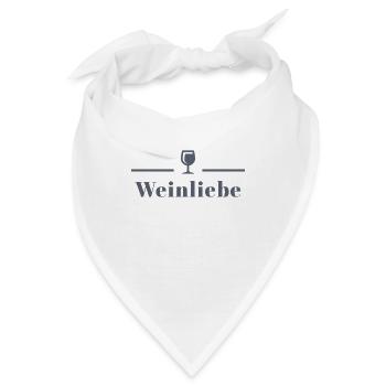 Weinliebe - Bandana - Weiß - Vorne