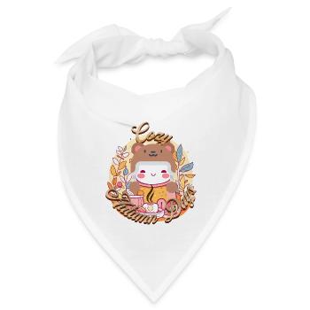 Cozy Autumn Days gemütliche Herbsttage - Bandana - Weiß - Vorne