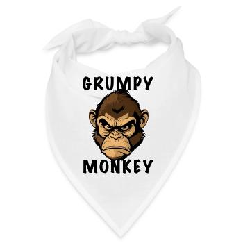 GRUMPY MONKEY - Bandana - Weiß - Vorne