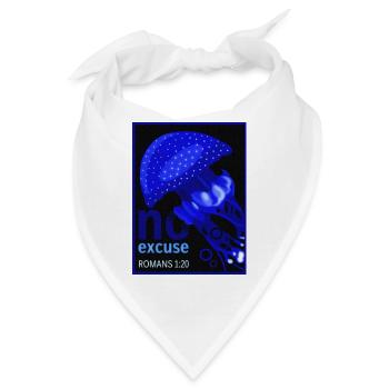 Qualle - no excuse - Bandana - Weiß - Vorne