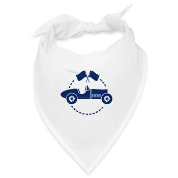 Auto - Oldtimer - Nostalgisch Fahrzeuge - Bandana - Weiß - Vorne