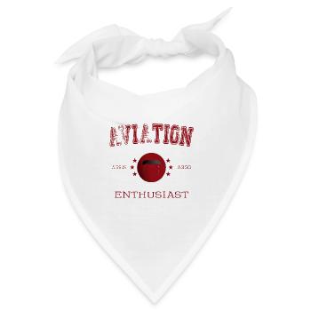 Aviation A350 Enthusiast - Pilot Gift - Bandana - Weiß - Vorne
