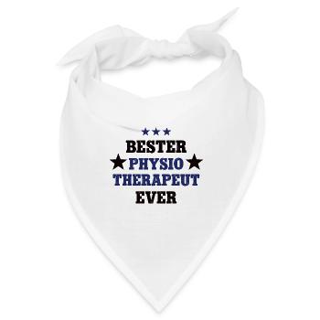 Bester Physio Therapeut Physiotherapie Therapeuten - Bandana - Weiß - Vorne
