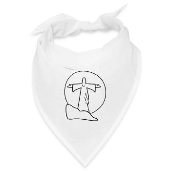 CORCOVADO STATUS VON JESUS BRASILIEN Geschenkidee - Bandana - Weiß - Vorne